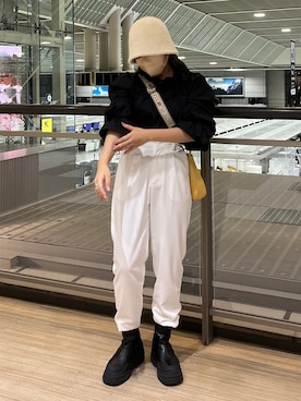 「AMAIL（アマイル）のアイテム」を使った、tomokaさん（レディース・153cm）の秋コーディネート