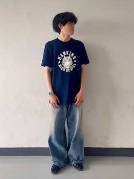 「アイテム（アナログ腕時計）」を使った、Ryoさん（メンズ・170cm）の秋コーディネート