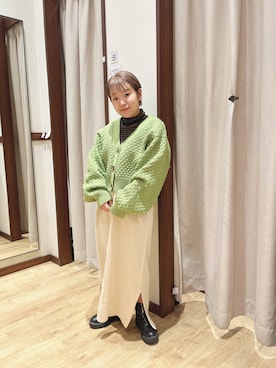 「CPCM」｜「アイテム（ワンピース/ドレス）」を使った、黒澤沙織さん（レディース・143cm）の冬コーディネート