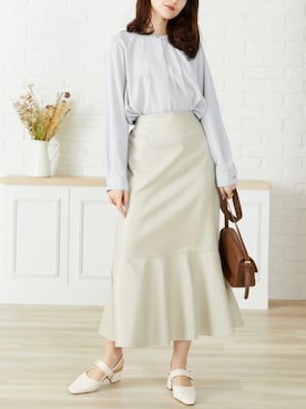 「セレモニー」｜acroさん（レディース・163cm）の冬コーディネート