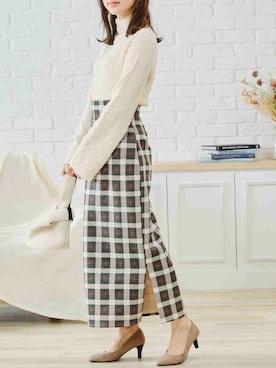 「acro（アクロ）のアイテム」を使った、acroさん（レディース・163cm）の冬コーディネート