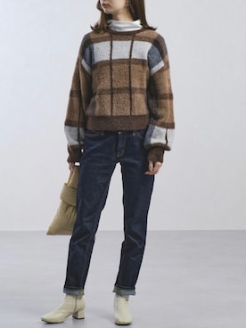 「acro（アクロ）のアイテム」を使った、acroさん（レディース・163cm）の冬コーディネート