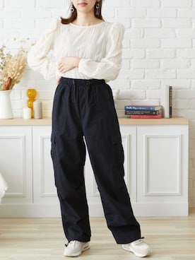 「acro（アクロ）のアイテム（パンツ）」を使った、acroさん（レディース・163cm）の夏コーディネート