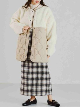 「acro（アクロ）のアイテム」を使った、acroさん（レディース・163cm）の冬コーディネート