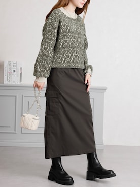 「acro（アクロ）のアイテム」を使った、acroさん（レディース・163cm）の冬コーディネート