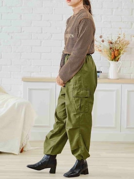 「acro（アクロ）のアイテム（パンツ）」を使った、acroさん（レディース・163cm）の夏コーディネート