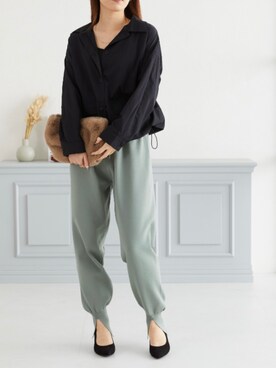 「acro（アクロ）のアイテム（パンツ）」を使った、acroさん（レディース・163cm）の秋コーディネート