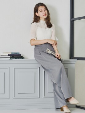 「acro（アクロ）のアイテム」を使った、acroさん（レディース・163cm）の春コーディネート