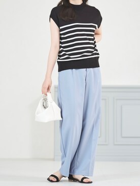 「acro（アクロ）のアイテム（パンツ）」を使った、acroさん（レディース・163cm）の夏コーディネート