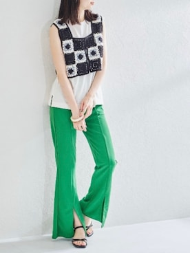 「acro（アクロ）のアイテム」を使った、acroさん（レディース・163cm）の春コーディネート