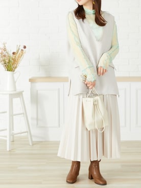 「肌見せ」｜acroさん（レディース・163cm）の夏コーディネート