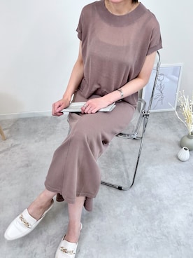 「acro（アクロ）のアイテム」を使った、acroさん（レディース・163cm）の春コーディネート