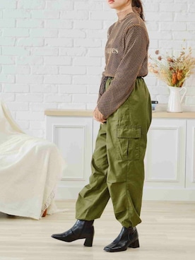 「acro（アクロ）のアイテム（パンツ）」を使った、acroさん（レディース・163cm）の夏コーディネート