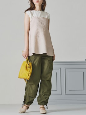 「おでかけコーデ」｜「アイテム（チュニック）」を使った、acroさん（レディース・163cm）の春コーディネート