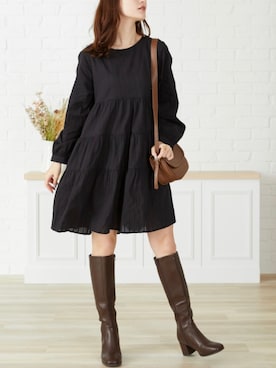 「acro（アクロ）のアイテム」を使った、acroさん（レディース・163cm）の冬コーディネート