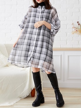 「acro（アクロ）のアイテム」を使った、acroさん（レディース・163cm）の春コーディネート