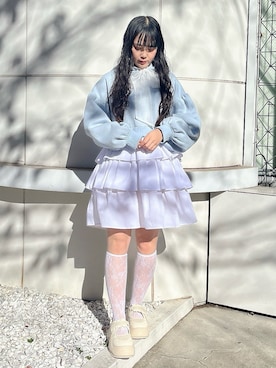 「ミニ丈コーデ」｜ayakaさん（レディース・156cm）の冬コーディネート