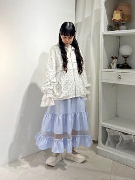 「レースアップシューズ」｜「アイテム（ブルゾン）」を使った、ayakaさん（レディース・156cm）の秋コーディネート