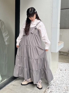 「merry jenny（メリージェニー）のアイテム（モカシン/デッキシューズ）」を使った、ayakaさん（レディース・156cm）の秋コーディネート