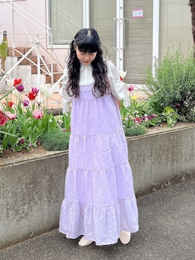 「レースシューズ」｜ayakaさん（レディース・156cm）の春コーディネート