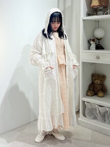 『merry jenny』レースロングコート merry jenny レースロングコート（ブラック） -ファッション通販