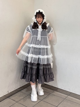 「merry jenny（メリージェニー）のアイテム（スカート）」を使った、ayakaさん（レディース・157cm）の夏コーディネート