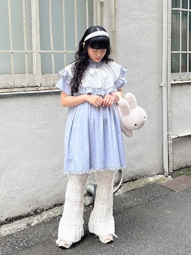 「2wayワンピース」｜「アイテム（サンダル）」を使った、ayakaさん（レディース・156cm）の春コーディネート