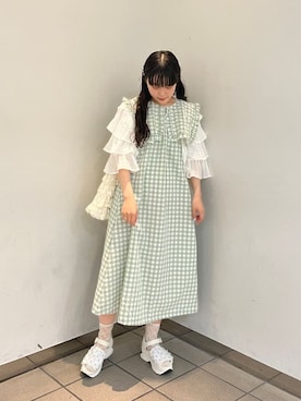 「アイテム（その他トップス）」を使った、ayakaさん（レディース・156cm）の春コーディネート
