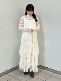 デコラティブレースキャミワンピース｜メリージェニー（merry