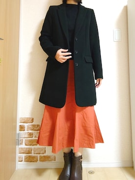 「SKY（スカイ）のアイテム」を使った、chiroさん（レディース・163cm）の冬コーディネート