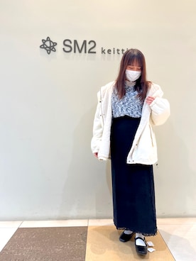「Samansa Mos2 blue（サマンサモスモスブルー）のアイテム（ジャケット/アウター）」を使った、斉藤さん（レディース・151cm）の秋コーディネート
