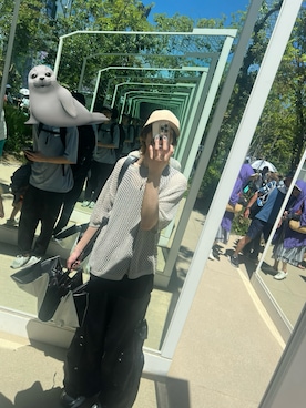 「アイテム（ピアス（片耳用））」を使った、ゆどうふさん（メンズ・179cm）の夏コーディネート