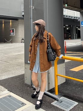 「アイテム（ブルゾン）」を使った、みさみささん（レディース・153cm）の秋コーディネート
