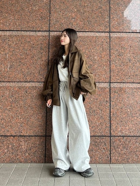 「アイテム（ブルゾン）」を使った、みさみささん（レディース・153cm・20代）の秋コーディネート