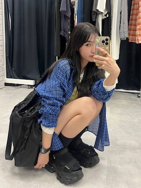 「JEANASIS（ジーナシス）のアイテム」を使った、みさみささん（レディース・153cm）の春コーディネート