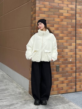 「JEANASIS（ジーナシス）のアイテム（ブルゾン）」を使った、みさみささん（レディース・153cm）の秋コーディネート