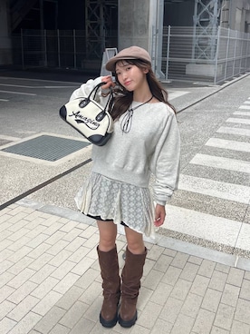 「アイテム（チョーカー）」を使った、みさみささん（レディース・153cm・20代）の秋コーディネート