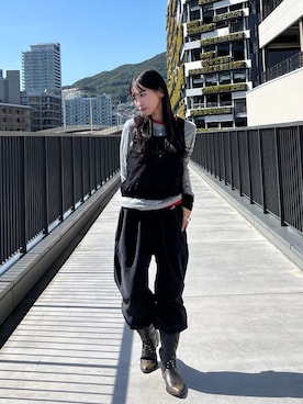 「JEANASIS（ジーナシス）のアイテム」を使った、みさみささん（レディース・153cm）の春コーディネート