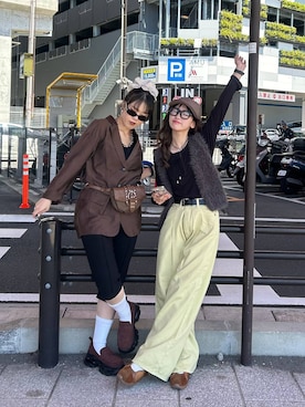 「アイテム（シュシュ）」を使った、みさみささん（レディース・153cm）の夏コーディネート
