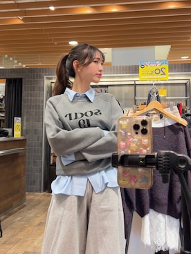 「アイテム（スウェットパンツ）」を使った、みさみささん（レディース・153cm）の秋コーディネート