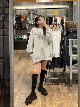 「ロングブーツ」｜みさみささん（レディース・153cm・20代）の秋コーディネート