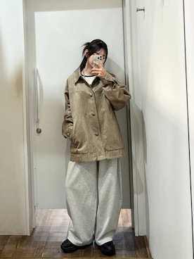 「アイテム（ネックレス、ブルー系）」を使った、みさみささん（レディース・153cm）の秋コーディネート