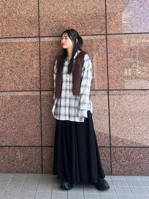 ペイントタッチフレアスカート/592868（スカート）｜JEANASIS