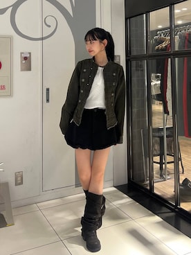 「JEANASIS（ジーナシス）のアイテム」を使った、みさみささん（レディース・153cm）の秋コーディネート
