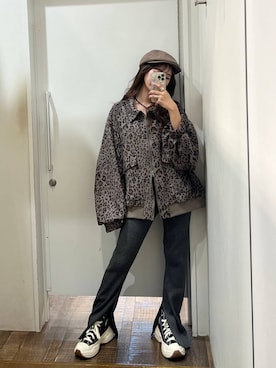 「ラフ」｜「アイテム（帽子）」を使った、みさみささん（レディース・153cm）の秋コーディネート