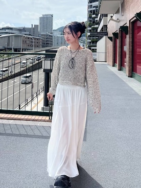 「アイテム（チョーカー）」を使った、みさみささん（レディース・153cm・20代）の夏コーディネート