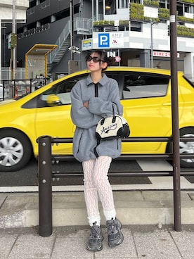 「アイテム（チュニック）」を使った、みさみささん（レディース・153cm）の秋コーディネート