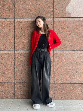 「アイテム（チョーカー）」を使った、みさみささん（レディース・153cm・20代）の秋コーディネート