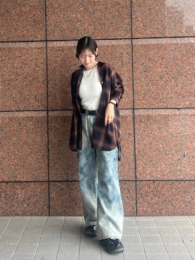 「アイテム（タンクトップ）」を使った、みさみささん（レディース・153cm）の夏コーディネート