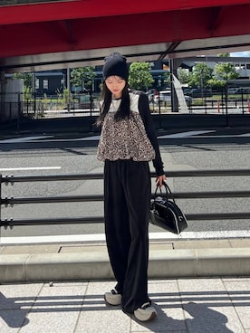 「アイテム（キャミソール、その他）」を使った、みさみささん（レディース・153cm）の秋コーディネート